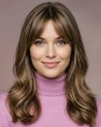 Coiffure longue et souple