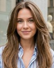Cheveux longs et lisses