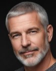 Coupe tr�s courte pour hommes aux cheveux gris