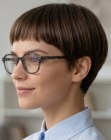 Coiffure courte audacieuse