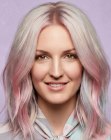 Cheveux aux couleurs pastel