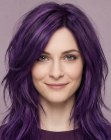 Cheveux violets