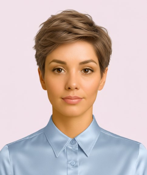 Coupe gar&ccedil;onne moderne textur&eacute;e avec du mouvement