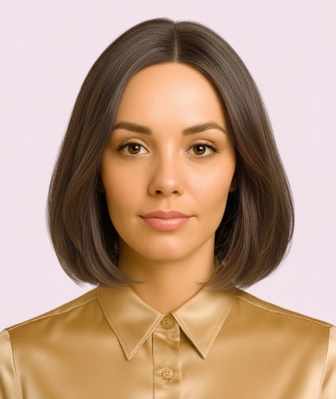 Carr&eacute; &eacute;l&eacute;gant avec raie au centre