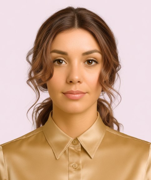 Chignon simple avec queue-de-cheval &agrave; la nuque