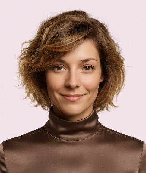 Carr&eacute; d&eacute;contract&eacute; sous le menton