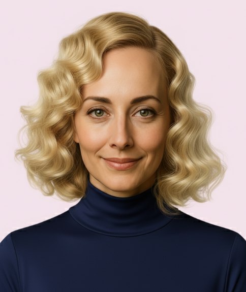 Coiffure avec ondulations finger waves des ann&eacute;es 1920