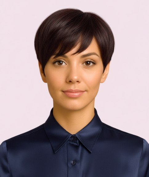 Coupe gar&ccedil;onne -  Pixie chic balay&eacute; sur le c&ocirc;t&eacute;