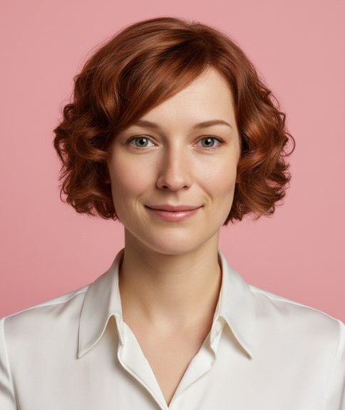 Carr&eacute; court textur&eacute; avec boucles et ondulations