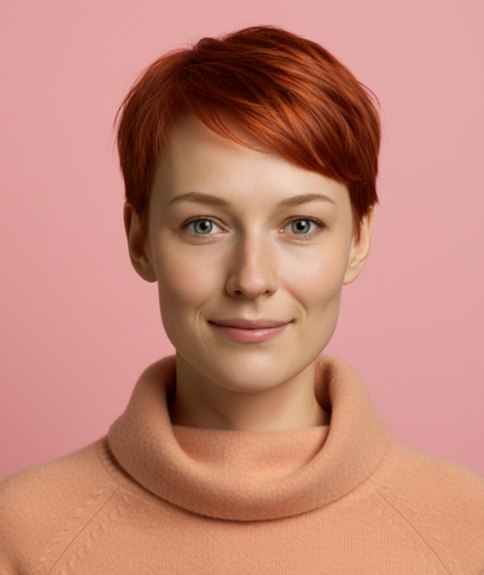 Pixie lisse avec l&eacute;ger d&eacute;grad&eacute;