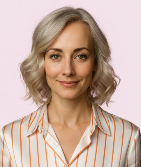 Coiffure d&eacute;grad&eacute;e avec sublime blond naturel