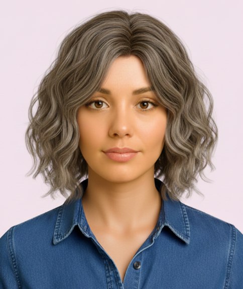 Coiffure effet sortie du lit avec d&eacute;grad&eacute; d&eacute;coiff&eacute;