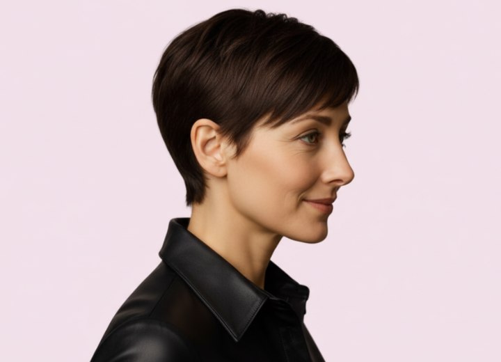 Superbe coupe gar&ccedil;onne &ndash; Vue de c&ocirc;t&eacute;