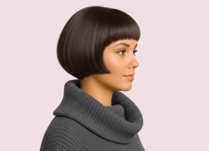 Carr&eacute; court inspir&eacute; des ann&eacute;es 1920 &ndash; Vue de c&ocirc;t&eacute;