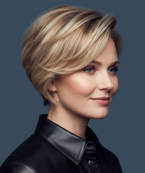 Coupe wedge moderne &ndash; Vue de profil