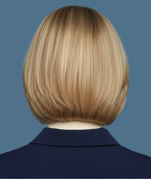 Cheveux blonds &agrave; l&rsquo;aspect naturel &ndash; Vue de dos