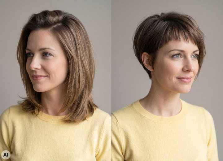 Face-framing hairstyles to move attention away from your mouth