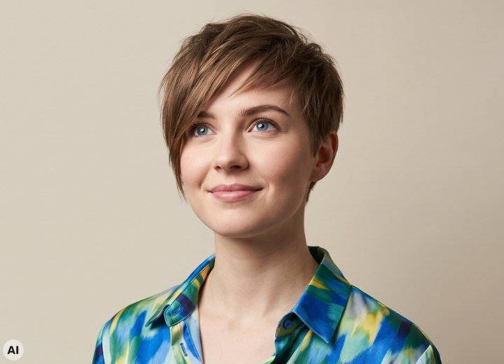 Short hair inspiration for women with straight hair