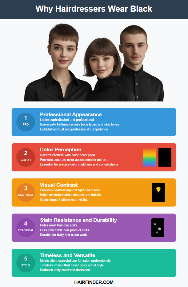 Infographic - Why hairdressers wear black
