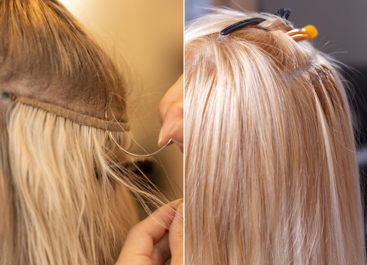 Different methods to apply hair extensions