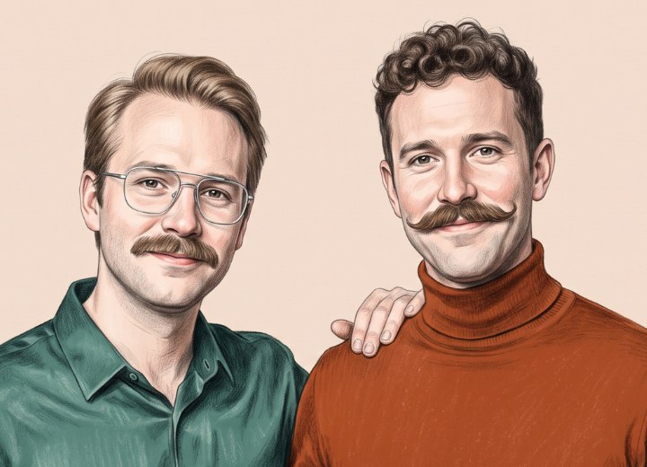 Men with moustaches