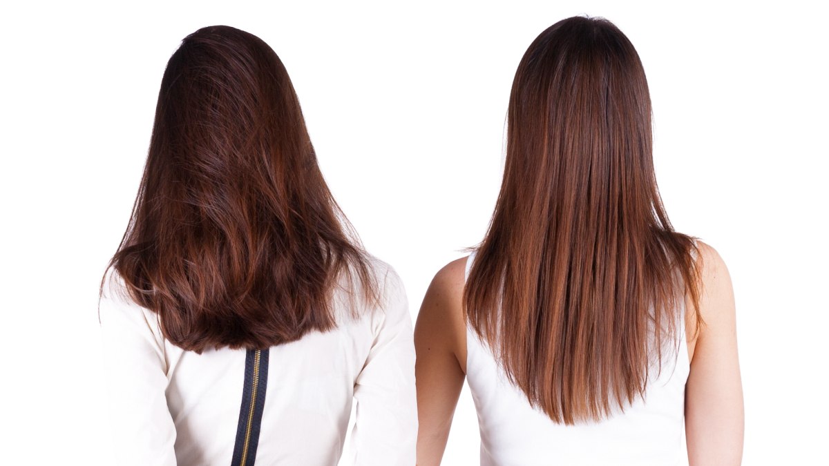 Cut The Back Of Long Hair In A U Shape V Shape Or A