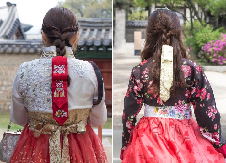 Korean Traditional Hanbok VLOG | Hanbok Hairstyle + Sunwoo's Birthday -  YouTube