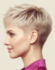 Chic very short hair