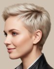Edgy short haircut