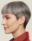 Pixie cut with micro bangs