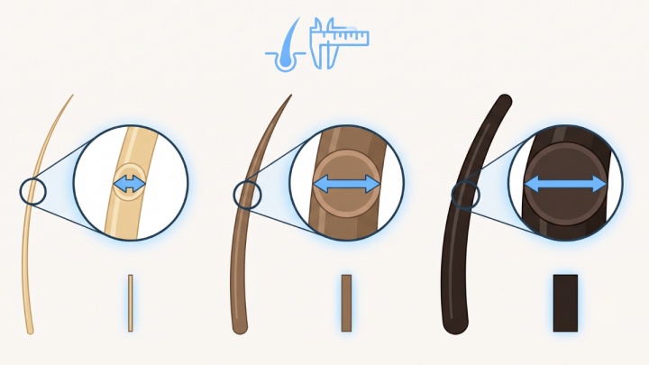 Hair diameter