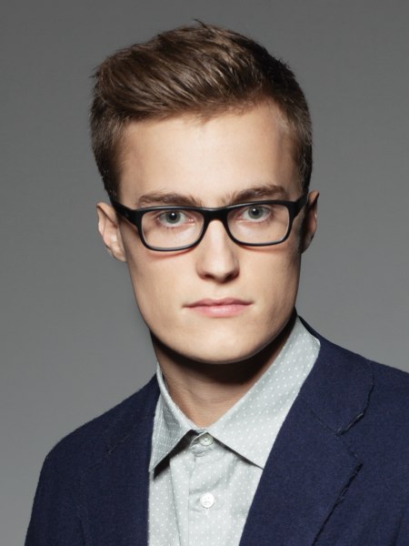 40 Favorite Haircuts For Men With Glasses Find Your Perfect | Haircuts for  men, Hairstyles with glasses, Cool hairstyles for men