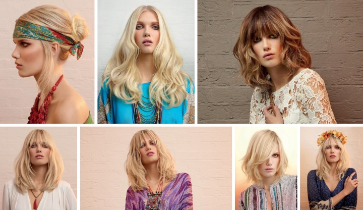 hippie hairstyles with bangs