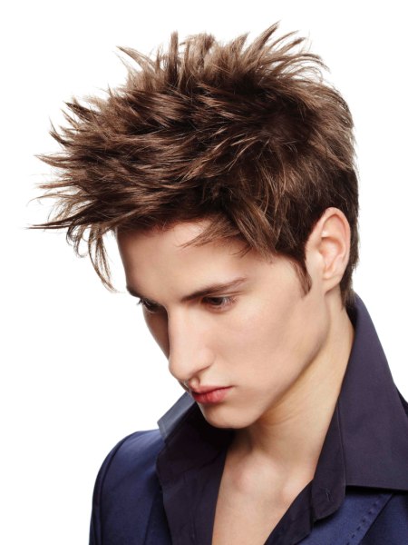 How to Style Spiky Haircuts for Men - YouTube