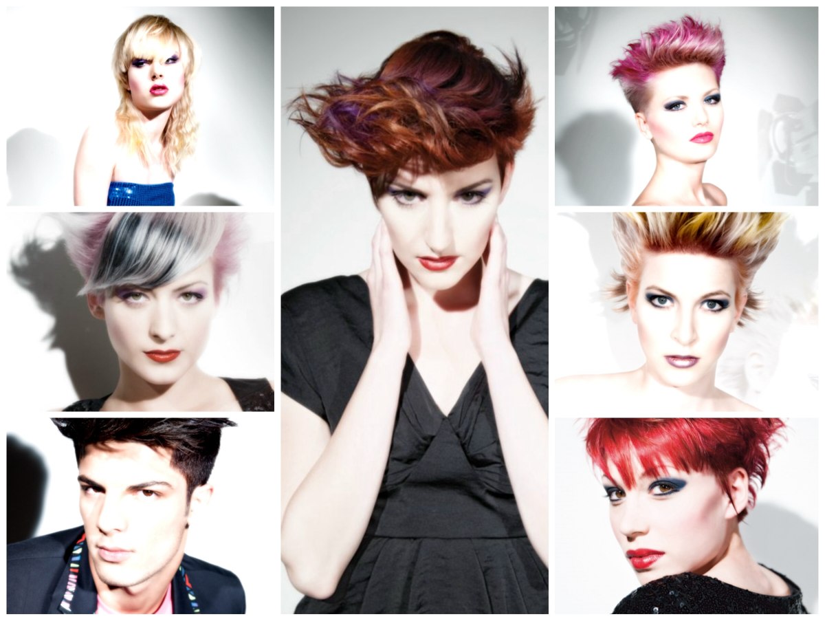 Punky Hairstyles For Men And Women Bright Hair Colors