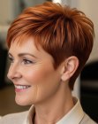 Pixie cut for older women