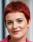 Pixie cut for red hair