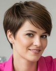 Flattering pixie cut