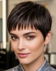 Edgy pixie cut