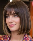 Medium-length bob