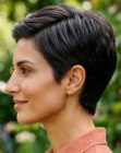 Sleek, short hairstyle for spring