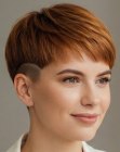 Short, feminine hairstyle