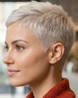 Super-short feminine cut