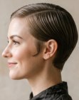 Female Eton crop haircut