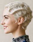 1920s short bleached hair