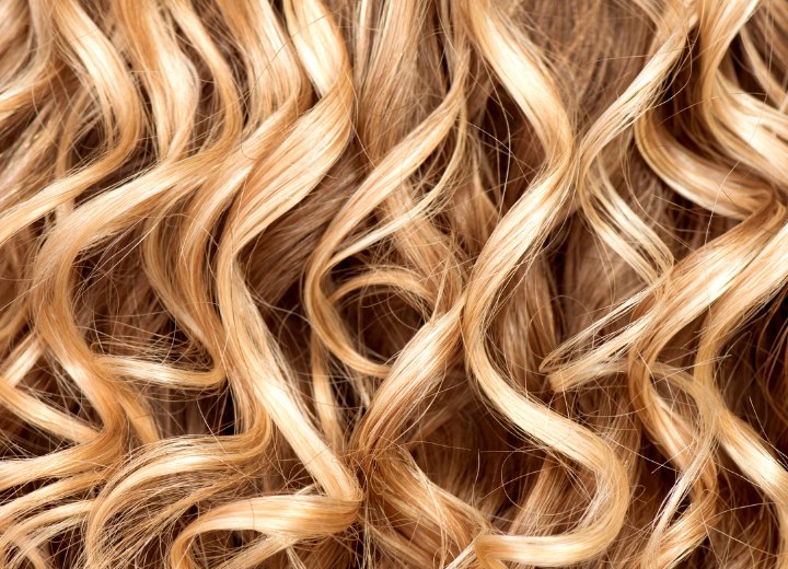 Hair with spiral curls