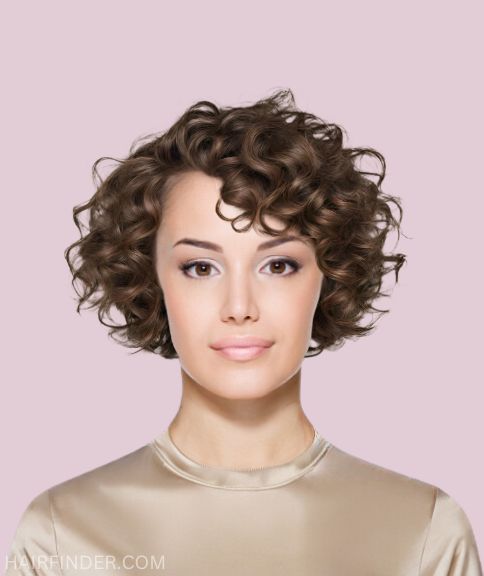 Short bob with curls