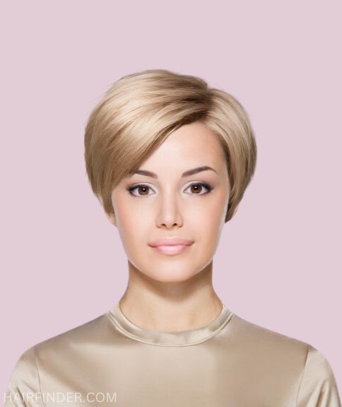 Modern blonde pixie-bob with lift at the roots