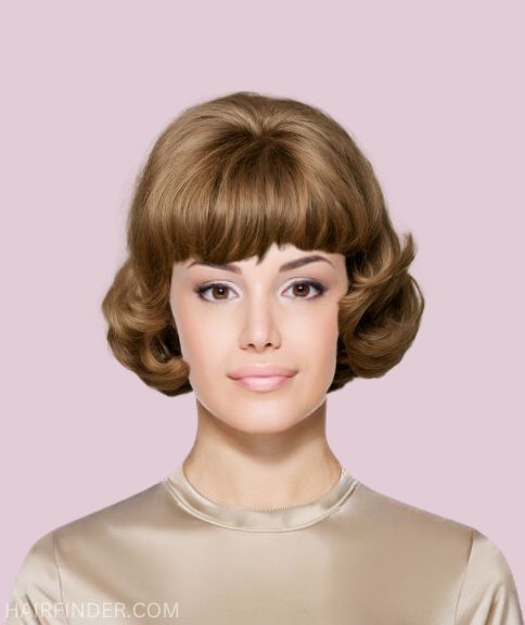 1960s bouffant bob hairstyle