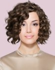 Voluminous curly bob